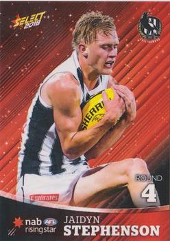 2018 Select AFL Rising Stars #SRS4 Jaidyn Stephenson Front